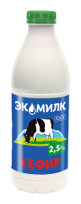 Кефир 2,5% 900 мл ПЭТ (6 шт) Экомилк