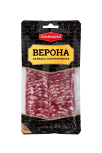 Салями Верона с/к в/у нарезка 100гр Романишин