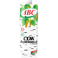 Сок березовый с сахаром АВС 1л