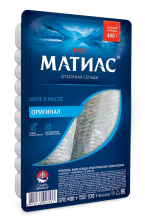 Филе сельди с/с в масле 400гр (320гр) 1/7шт Матиас Санта-Бремор РБ