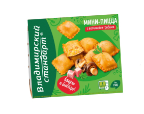 Мини-пицца с ветчиной и грибами 250гр 1/12шт Стародворье