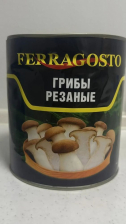 Вешенки королевские резаные ж/б 3100мл (1930гр) 1/6 Ferragosto Китай