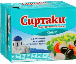 Сыр Фета Сиртаки Классик рассольный для греческого салата 35% 200гр