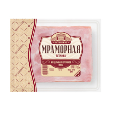 Ветчина Мраморная в/у срез 300гр 1/6шт Останкино