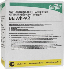 Масло фритюрное Вега Фрай пакет 7,5л