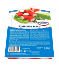 Крабовое мясо имитация замор 1кг 1/6шт VICI РФ