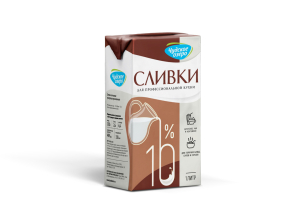 Сливки ТБА 10% ультрапастеризованные Чудское озеро 1л