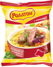 Роллтон вермишель домашний бульон с говядиной 60гр 1/42шт )