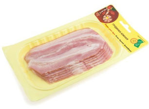 Грудинка Южная копченовареная нарезка Иней 130гр