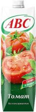 Сок томатный 100% восстановленный АВС  1л