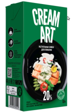 Крем на растительных маслах ТБА 20% без сахара 1л  СREAMART