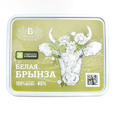 Белая Брынза сыр м.д.ж.40% п/ст 250гр 1/18шт Беловежские сыры )