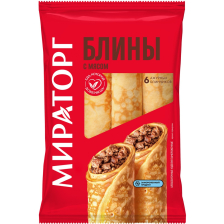 Блины с мясом 360гр 1/10шт Мираторг