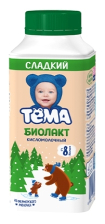 Биолакт 208гр сладкий 3,2% (6шт) Тема
