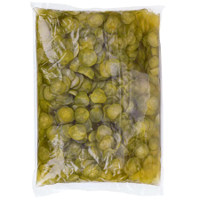 Огурцы маринованные резаные слайсами 1,8кг пакет (1кг) 1/5шт ТМ Флорека