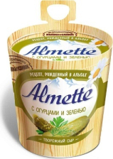 Сыр творожный  Альметте  с огурцами и зеленью  Хохланд 60% 150гр