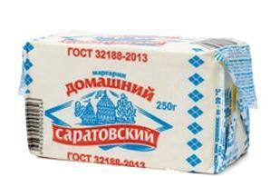 Маргарин 60% 250гр Саратовский Домашний пергамент 1/24шт