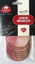 Сервелат Мясной дуэт в/к (нарезка) 70гр Сергиев-Посад