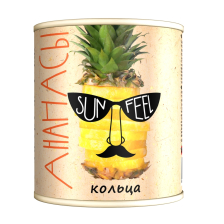Ананасы кольца 3100мл (1790гр) Sun Feel 1/6шт Тайланд