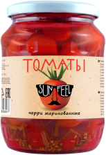Томаты Черри мар. ст/б 720мл (340гр) 1/8шт SunFeel РФ