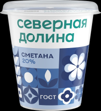 Сметана 20% 300гр Северная Долина