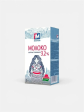 Молоко ТБА 3,2% ультрапастеризованное 1л (12шт) 1М молочный