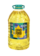 Масло подсолнечное EFKO FOOD Classic Высший сорт 5л 1/3шт Эфко Фуд РФ