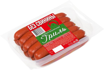 Колбаски Гриль без свинины Иней 500гр