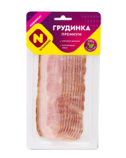 Грудинка Премиум к/в с/н в/у нарезка 150гр 1/8шт Останкино