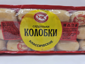 Сардельки Колобки Классические 415гр 1/6шт Максимум качества