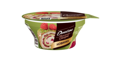 Даниссимо Десерт творожный двухсл. 110гр 1/6шт Фисташка/Малина 3,9%