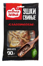 Уши к пиву классические в/к в/у 90гр 1/40шт Пивная тема