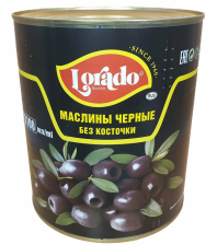 Маслины б/к ж/б 3100мл 1/6шт (1450гр) Lorado Египет
