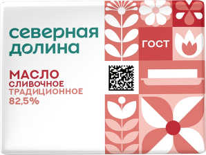 160 гр! Масло 82,5% Северная Долина 160гр Традиционное 1/12шт РФ
