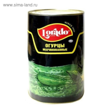 Огурцы маринованные 6-9 ж/б 4250мл (2120) 1/3шт Lorado Индия