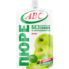 Пюре яблочное дой-пак 200гр 1/14шт АВС РБ