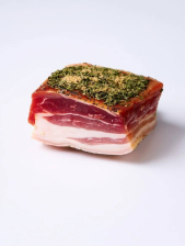 Грудинка соленая с зеленью в/у ~2,3кг Колбасное Подворье