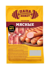 Сосиски Мясные Папа Может п/а газ~1,5кг Останкино