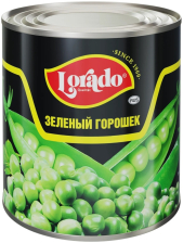 Горошек зеленый в/с ГОСТ ж/б 425мл (240гр) 1/12шт Lorado РФ