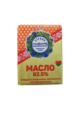 Масло 82,5% Страна Васильки 180гр сладко-сливочное 1/20шт