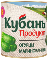 Огурцы маринованные ж/б 10кг (5,6кг) Кубань Продукт РФ