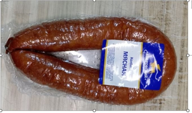 Мясная п/к н/о в/у ВЕС ~400гр Бобровский МК