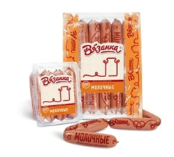 Сосиски Вязанка Молочные Стародворье 450гр