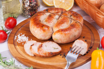 Колбаски жареные Гриль куриные с луком н/о в/у ~600гр Меркурий