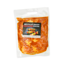 Шашлык из свин Окорок в маринад Барбекю в/у Дельта~1/10 кг+