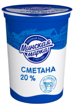Сметана 20% Минская марка 380гр