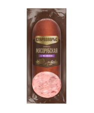Мясорубская с чесноком в/к в/у срез 300гр 1/6шт Стародворье