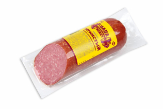 Сервелат Зернистый Папа Можетв/к в/у срез Останкино 350гр