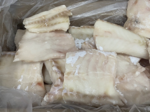 Филе трески без кожи (кусочки)  Май короб. 7 кг