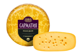 Сарматия Маасдам сыр 45% круг Беловежские сыры ~5,6кг